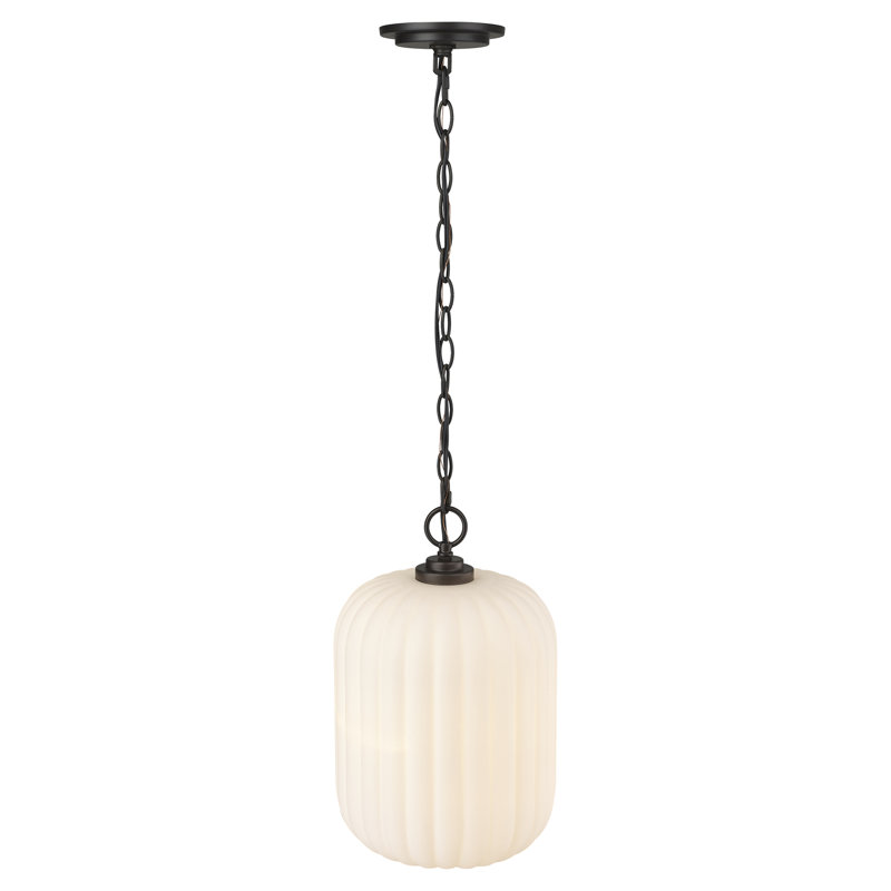 Luminaire suspendu sphère 1 lumière Buzz, Bronze huilé