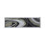 Peinture à l'huile rectangulaire encadrée 70,9 x 19,7 x 1,5 po, brun et noir avec pierres argentées