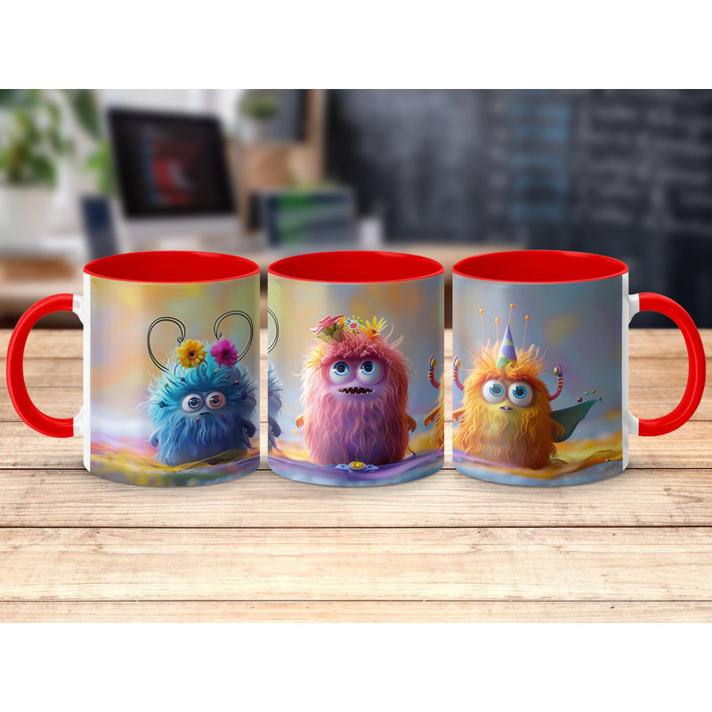 Ceramic Coffee Mug, Red