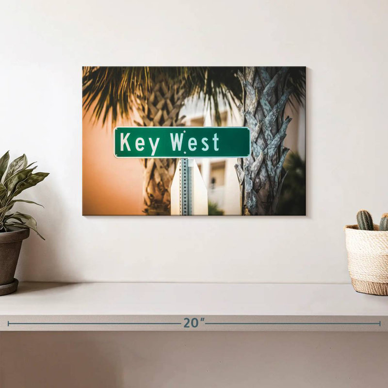 Plaque de rue Key West, H 8 po x l 12 po