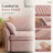 85" Textured Fabric Convertible Sofa Bed, Modern 2-in-1 Sleeper Couch-1126312035