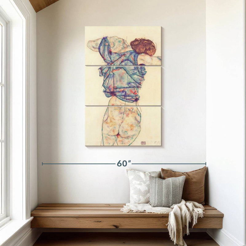 Avery Woman Undressing, 45" H x 28" W