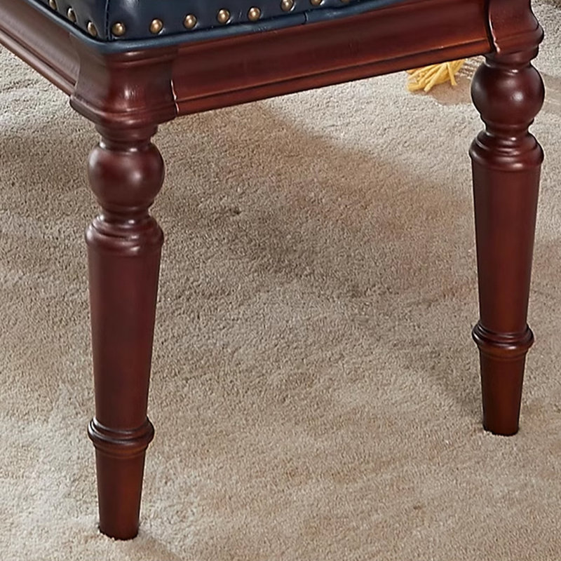 Banc en cuir bleu de style moderne pour chambre à coucher et vestibule bleu, Bleu