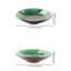Assiette en céramique peinte à la main, vert
