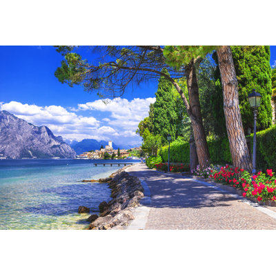 Beautiful Malcesine, Lake of Garda, Italy 1 Piece Wrapped Canvas Wall Art
