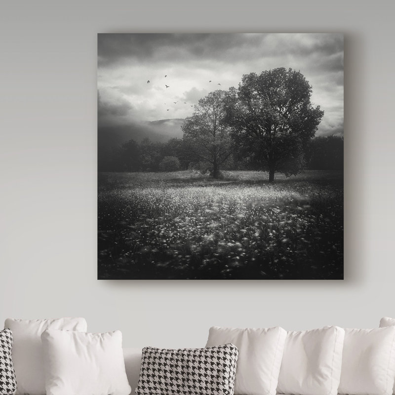 Beninga «Floral Field and Trees», reproduction de photo sur toile tendue, H 18 po x l 18 po x P 2 po
