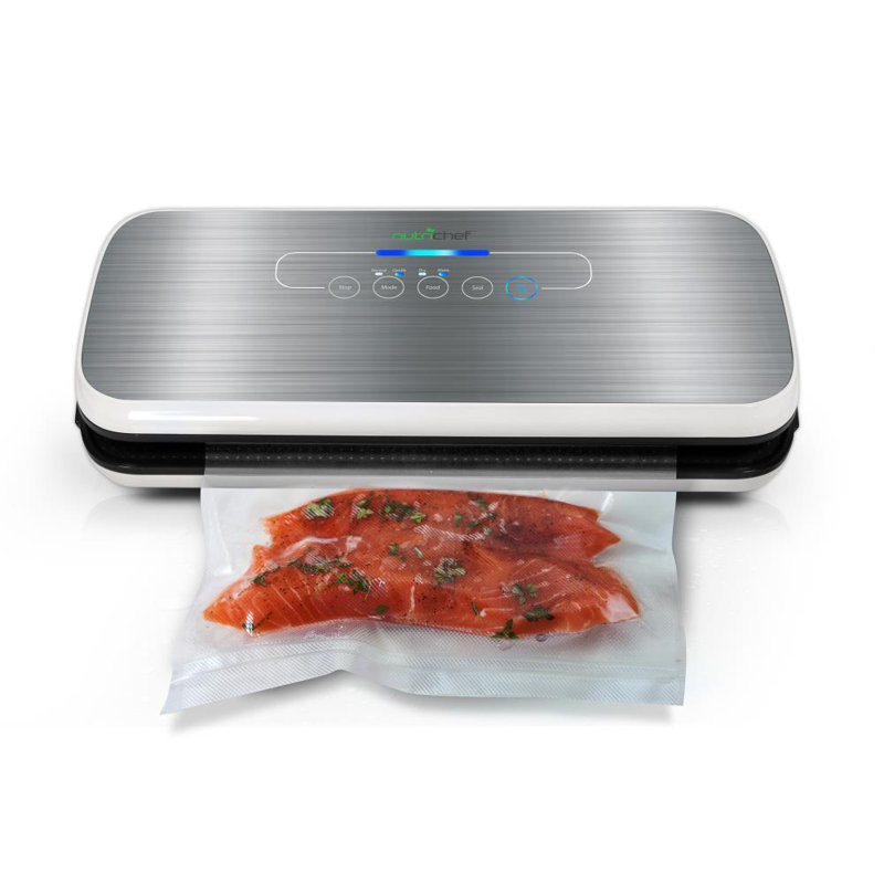 NutriChef Automatic Food Vacuum Sealer, Silver