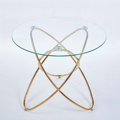 Dining Table with Glass Top