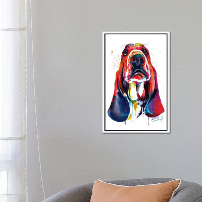 Basset by Weekday Best - Painting on Canvas