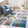 Carousel Kids Racetrack Area Rug In Grey / Ivory