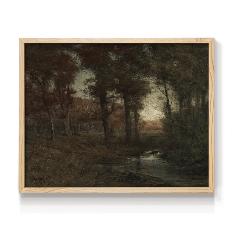 Paysages rétro-CDLIV - reproduction encadrée, Naturel, H 11 po x l 14 po