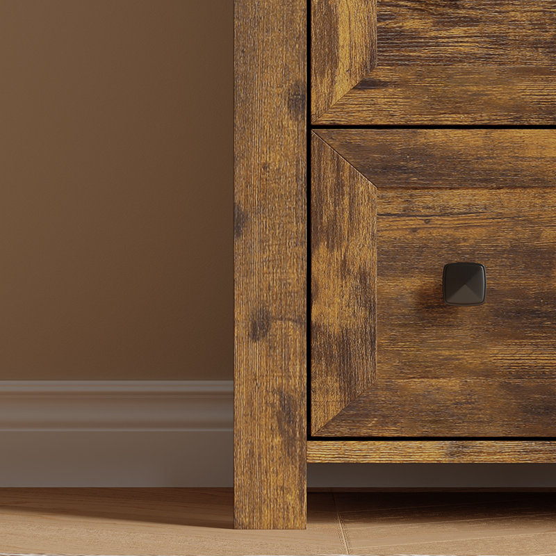 9-Drawer Dresser for Bedroom, Modern Wide Chest of Drawers, Wooden Storage Organizer, Brown