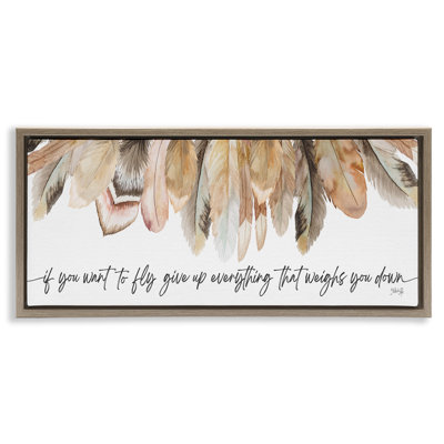 If You Want To Fly Floater Canvas Wall Art by Marla Rae