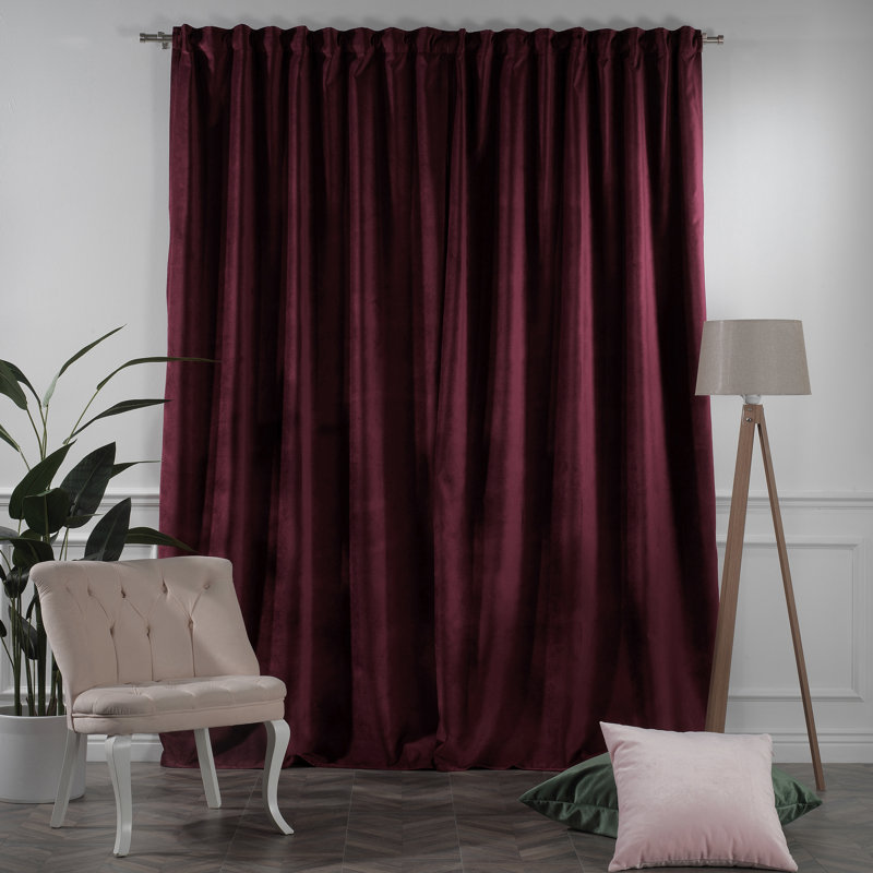 Decorative Double Panel in Matt, Extra Wide X Extra Long, L 52 po x L 72 po, 80 Bourgogne