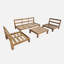 Timothea 5-Seater Premium Wooden Garden Sofa Set