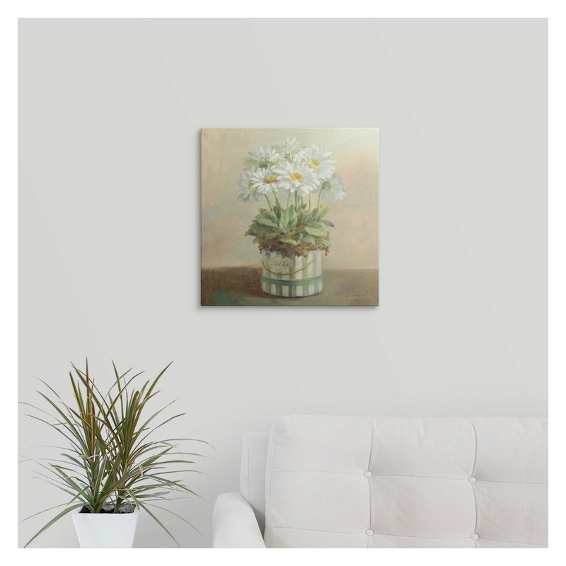 «Tres Chic Daisies», impression d'art graphique Danhui Nai, H 35 po x l 35 po x P 1,5 po, Toile