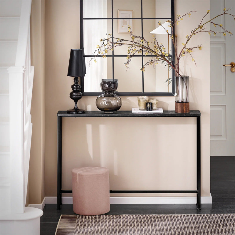 120cm Console Table, Black, 80" H x 120" W x 20" D