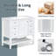 Ensemble de meuble-lavabo simple 36 po avec plateau en céramique Oketa-1344101111