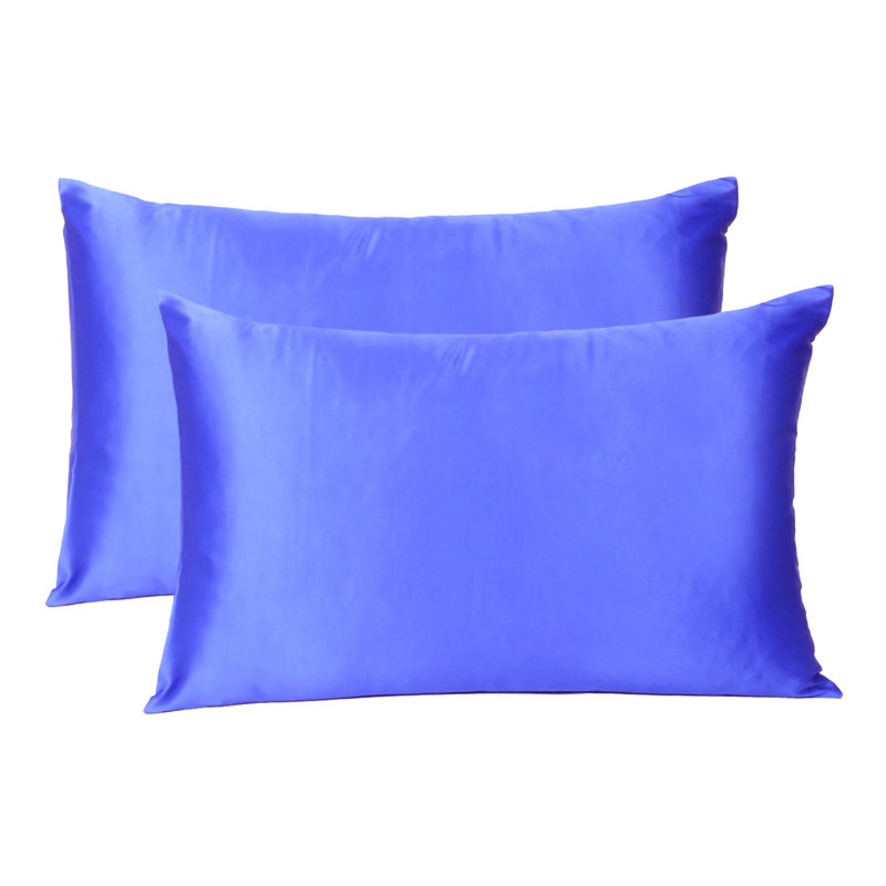 Satin Pillowcases Satin - Set of 2, Queen, Royal Blue