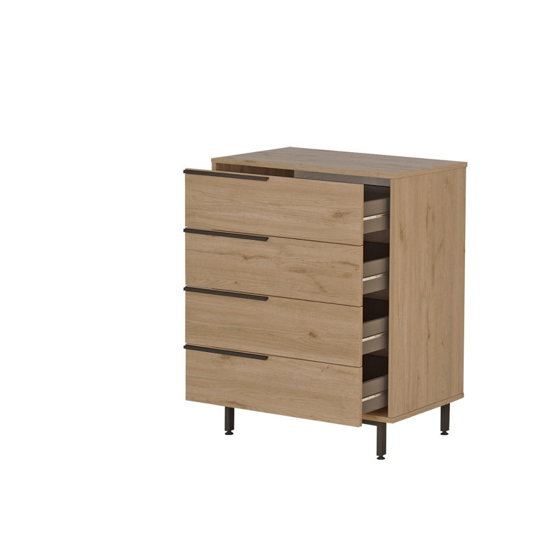 Commode 4 tiroirs Gauvin, Noyer