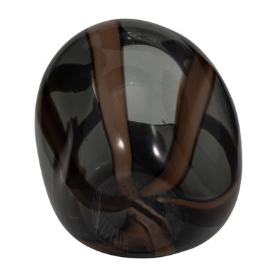 Bayle Brown Striped Glass Vase, Novelty, Striped