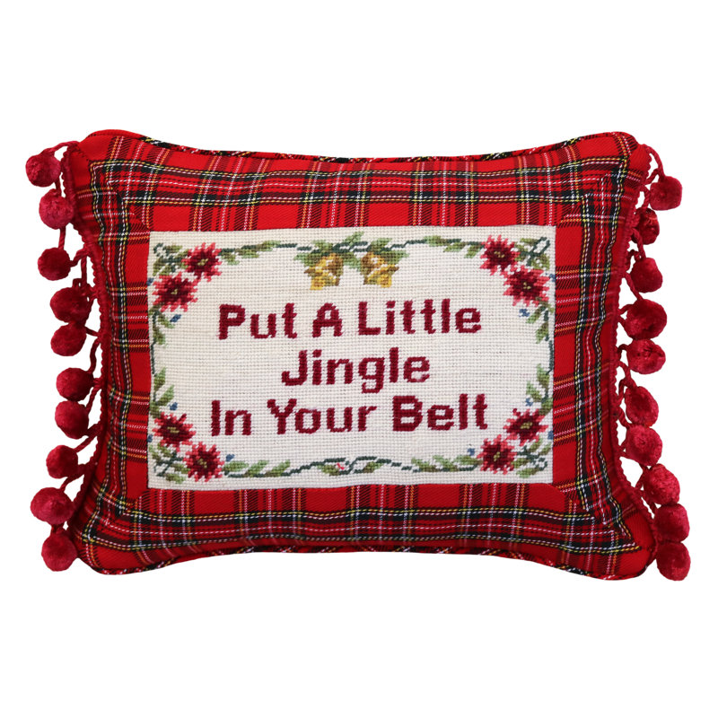 Coussin lombaire en laine little jingle