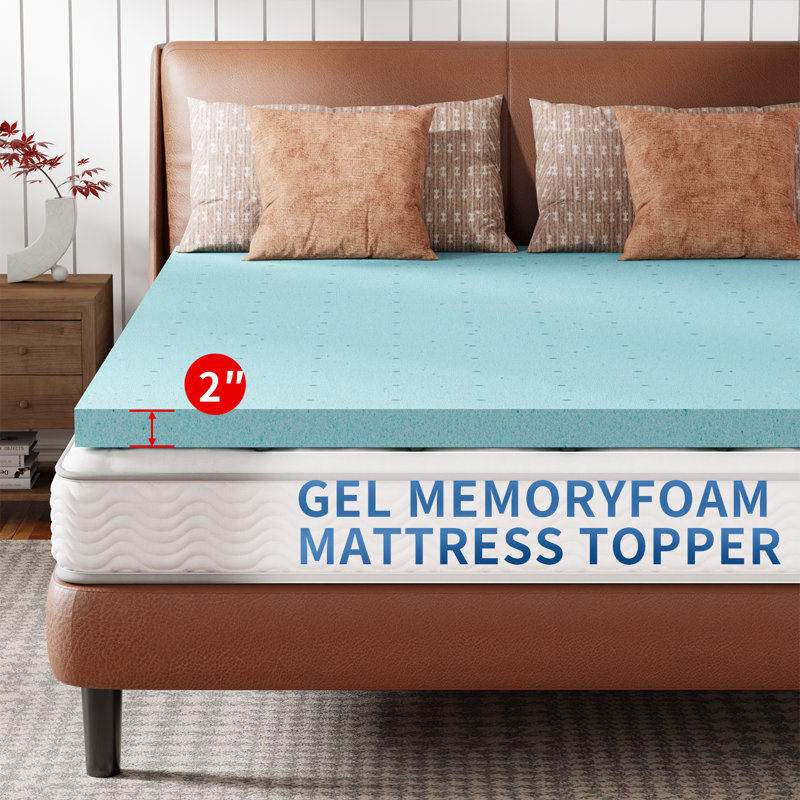 Surmatelas en mousse viscoélastique imprégnée de gel, Complète, 2"