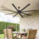 Aluminum Ceiling Fan No Light Remote Control Reversible DC Motor