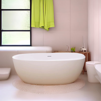67'' x 29.5'' Freestanding Acrylic Bathtub