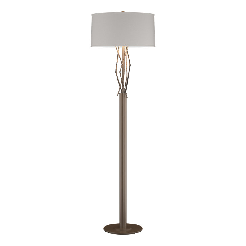 Brindille 61" Floor Lamp, Flax, Bronze