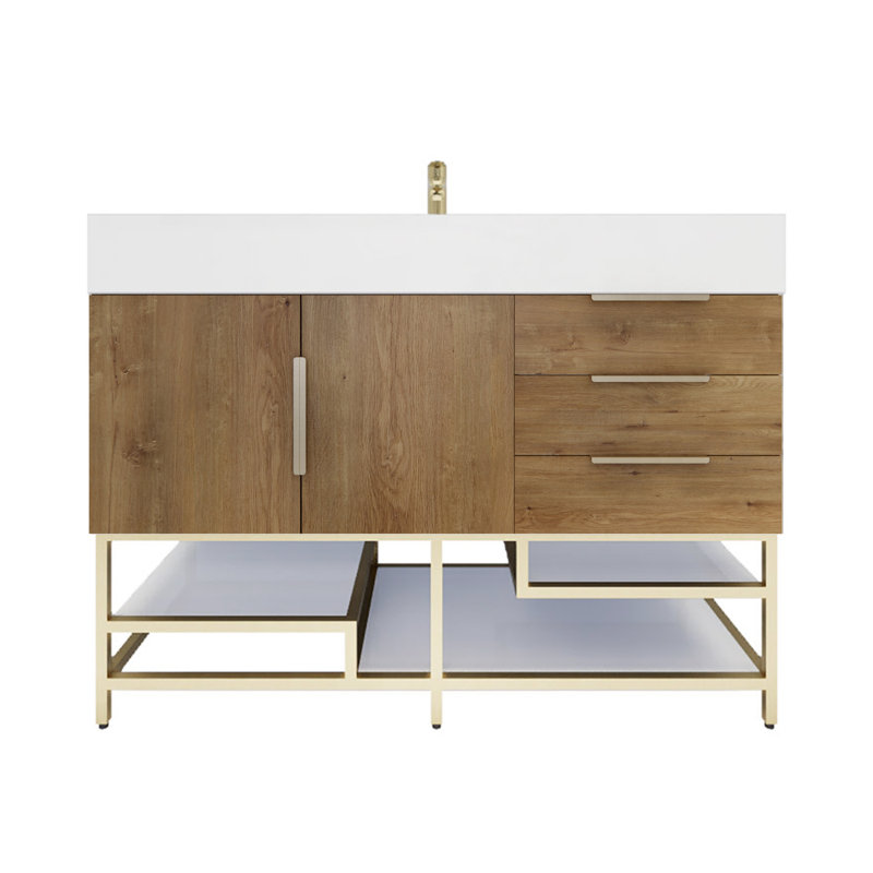 Ensemble de meuble-lavabo simple 47 po Glasgow, Chêne
