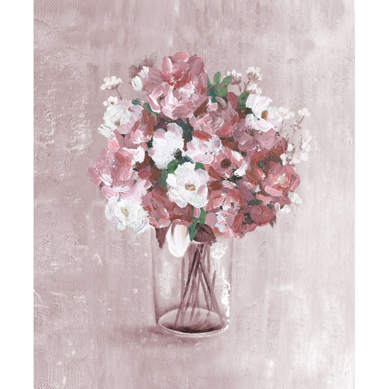 Desat Blush Bouquet - Painting Print, 122cm H x 81cm W, Wrapped Canvas