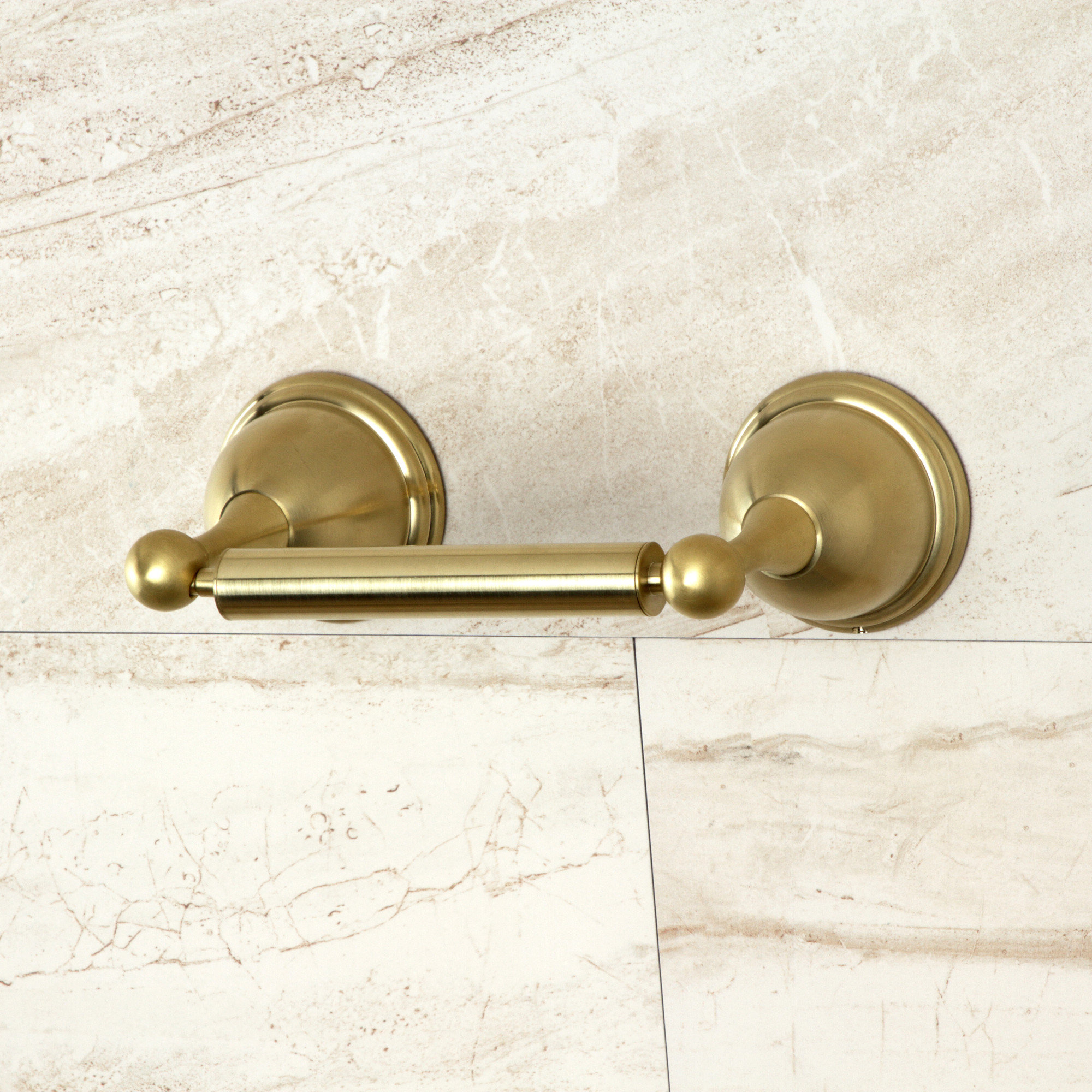 Kingston Brass Restoration Toilet Paper Holder, Brushed Brass