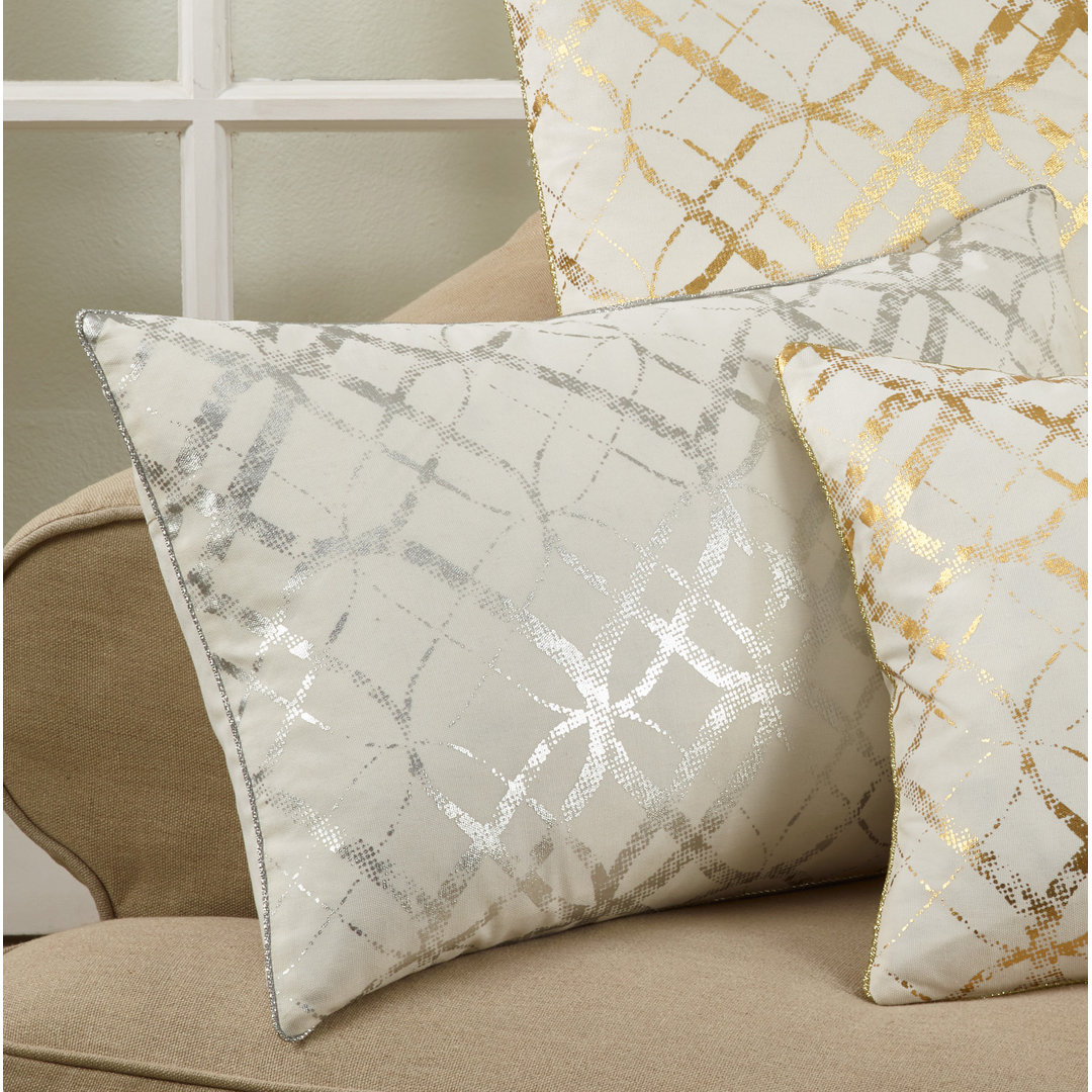 Lustrous Pillow Collection  Lumbar Pillow Cover & Insert Saro 