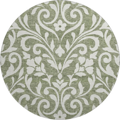 Premium Machine Washable Prisco Fern Rug