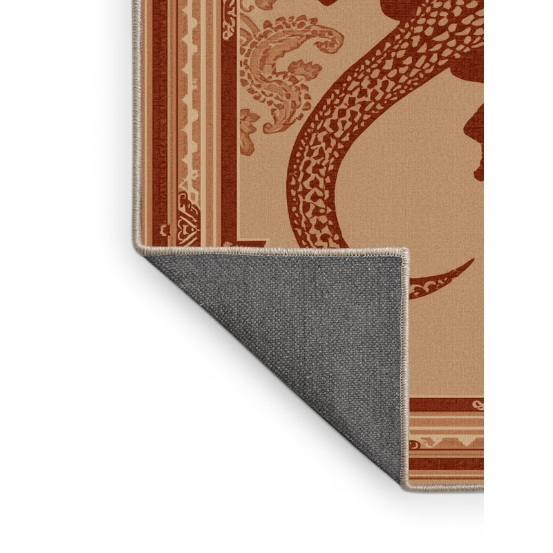 Tapis oriental brun et doux en peluche douce et douce, 7 x 9