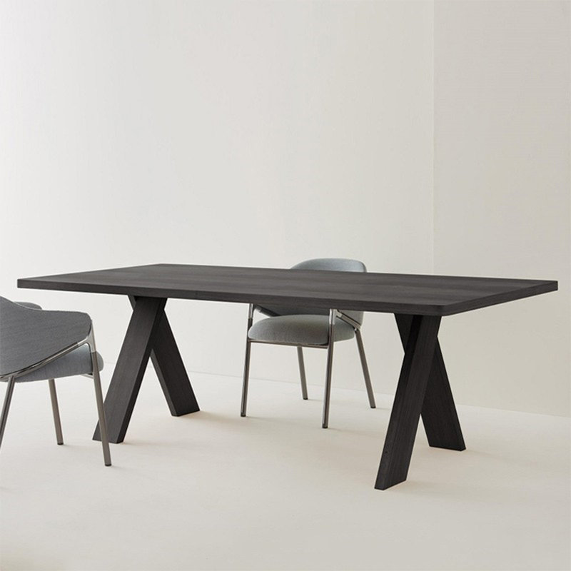 Table de salle à manger rectangulaire, Noir, noir, noir, noir, H 29,53 po x L 70,87 po x l 31,5 po