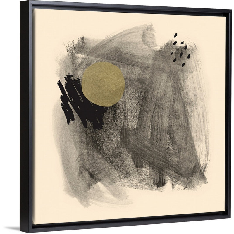 «Dark & Stormy II» par Jacob Green - reproduction d'art sur toile, H 22 po x l 22 po x P 1,75 po, Cadre flottant noir