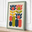 Modernist Flower Study Mid-Century - Wrapped Canvas-1269629018-1269629029