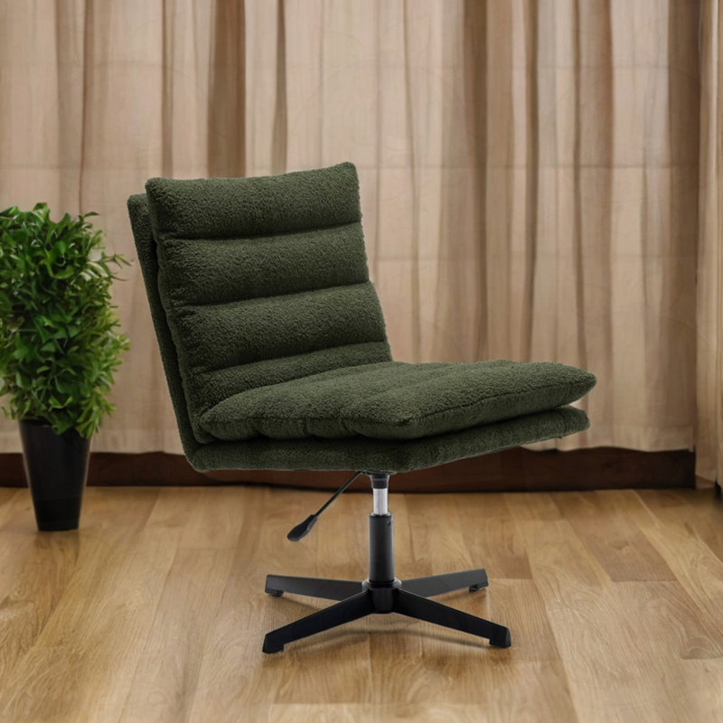 Chaise longue ajustable sans accoudoirs, Ours en peluche vert
