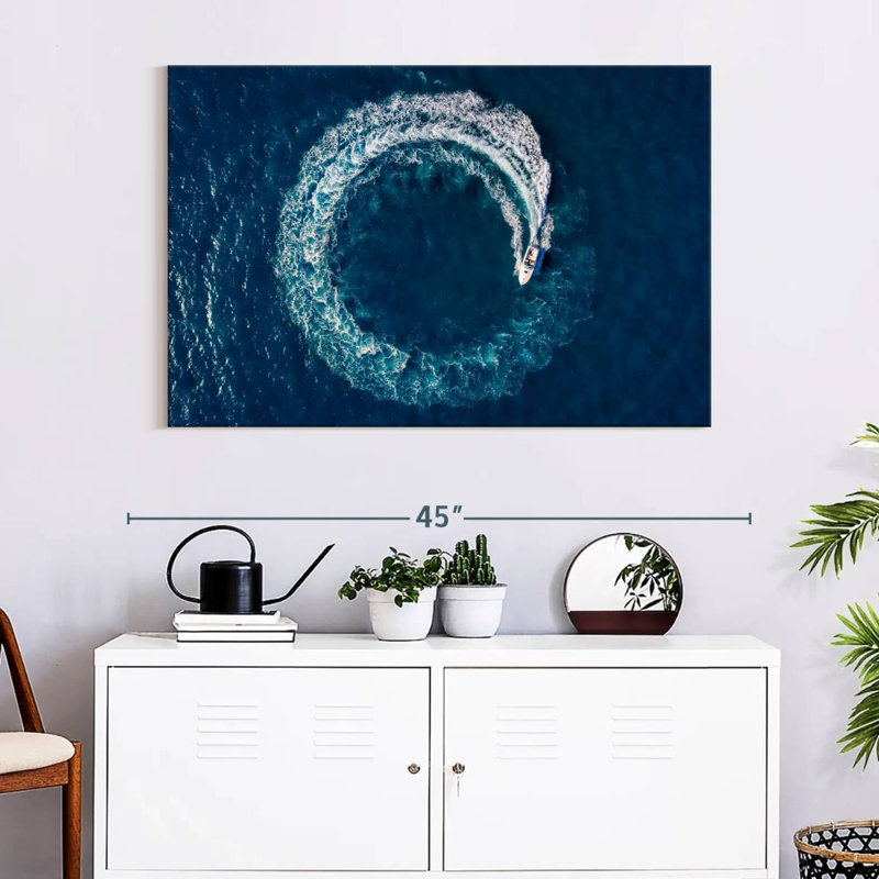 Mehar Boat Loop At Sea, 26" H x 39" W