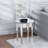Roddey Glass Mirrored End Table