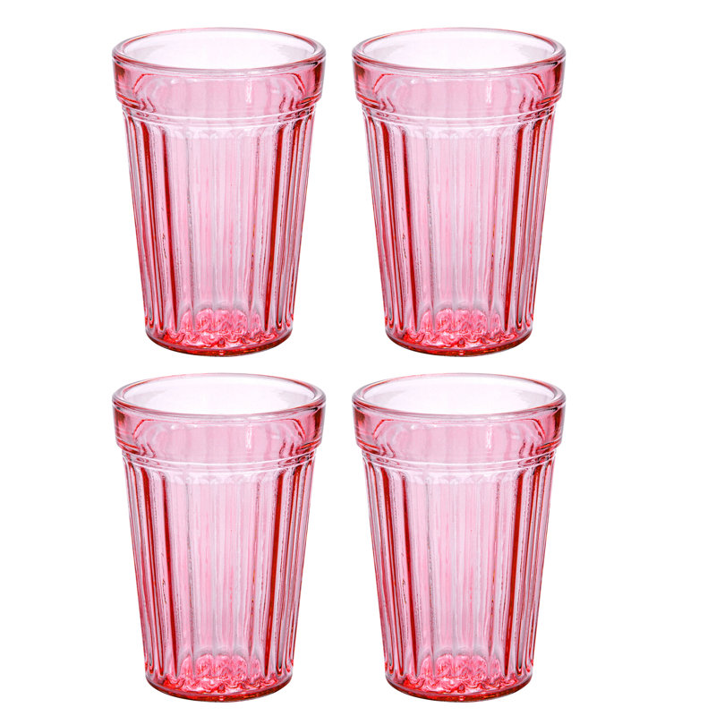 Mankin 8.4 oz. Drinking Glass Set, Pink