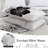 3 Piece Botanical Floral Quilt Set  with Pillow Shams Soft Lightweight Flower Bedding Set for All Season-122272499-122272497