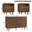 Ensemble de 2 tables de chevet Modern