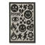 Tapis gris tissé à motif abstrait lavable Mosso-1926820112