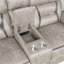 Causeuse coulissante avec console Taupe-1523568529