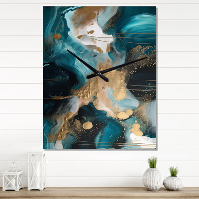 Insine - Abstract Marble Wall Clocks