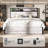 Tryston 3-pieces Rustic & Farmhouse Queen Bedroom Set, White-118138201-118138203