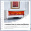 Foyer électrique 54,33 "moderne et minimaliste sculpté avec flamme réaliste et fonction de chauffage